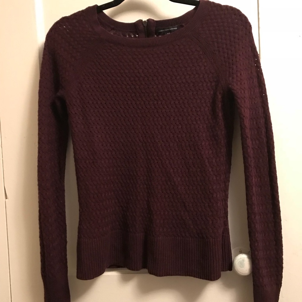 Burgundy American Eagle Sweater